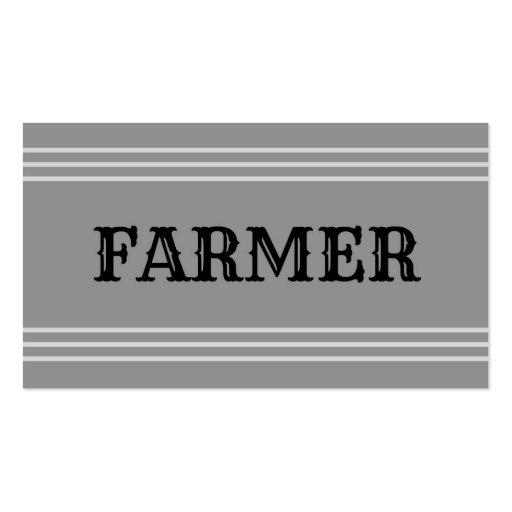 Farmer Business Card (front side)