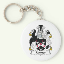 Farmer Family Crest Keychain