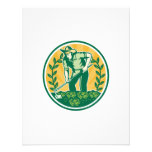 Farmer Gardener With Garden Hoe Cabbage Personalized Invitations