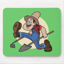 Farmer Green Mousepads