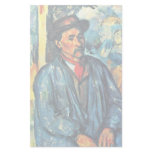 Farmer In Blue Overalls By Paul Cézanne Stationery