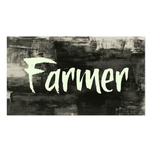 Farmer Rustic Business Card (front side)