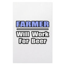 Farmer...Will Work For Beer stationery by Farmer_Shirts Farmer...Will Work For Beer stationery