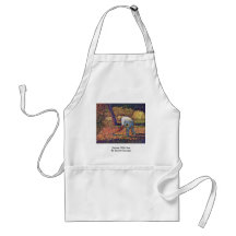 Farmer With Hoe By Seurat Georges Apron
