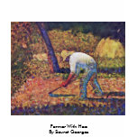 Farmer With Hoe By Seurat Georges Shirts