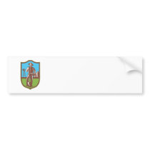 Farmer With Spade Windmill Farm Barn Retro Bumper Stickers