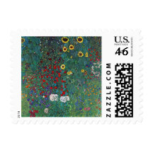 Farmergarden Sunflower, Klimt, Vintage Flowers Stamp