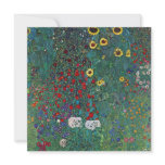 Farmergarden with Sunflower by Gustav Klimt Personalized Announcement