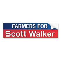 Farmers for Scott Walker Bumper Stickers