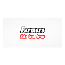 Farmers Make Great Lovers photo cards by Farmer_Shirts Farmers Make Great Lovers photo cards