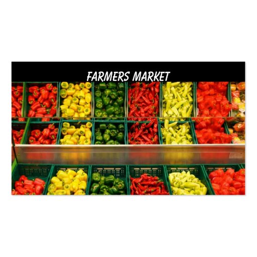 Farmers Market Business Card Template