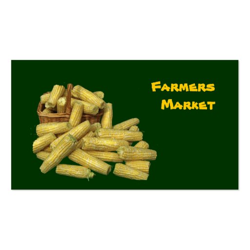 Farmers Market Business Cards (front side)
