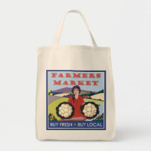 Farmers Market Canvas Bag