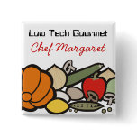 farmers market food chef catering wearable button