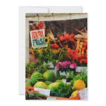 Farmer's Market Custom Invites