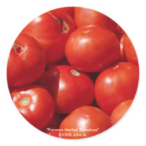 Farmers Market Tomatoes Stickers by JohnsSecretIdentity Farmers Market Tomatoes Stickers