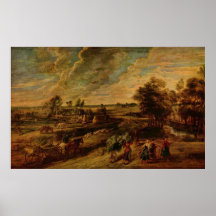 Farmers Returning from the Fields Print