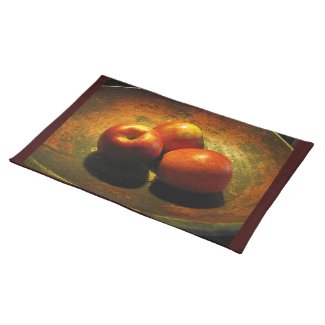 farmhouse apples place mat