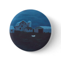 Farmhouse at Twilight buttons by popcultureme Farmhouse at Twilight buttons