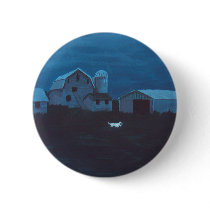 Farmhouse at Twilight buttons by popcultureme Farmhouse at Twilight buttons