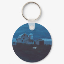 Farmhouse at Twilight keychains by popcultureme Farmhouse at Twilight keychains