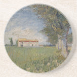 Farmhouse in a wheat field Coaster