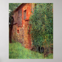 Farmhouse in Chamber in Attersee by Gustav Klimt Posters