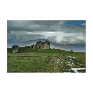 Farmhouse in Iceland Poster