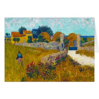 Farmhouse in Provence by Vincent Van Gogh Card