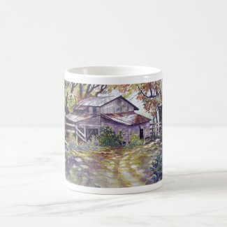 Farmhouse in the woods- mug mug