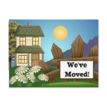 Farmhouse Moving Notice Announcement postcards