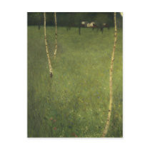 Farmhouse with Birch Trees, 1900 Postcards