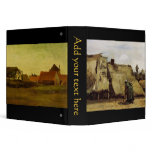 Farmhouses in Loosduinen near The Hague at Twiligh 3 Ring Binder