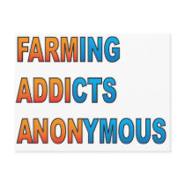 Farming Addicts Anonymous Postcards