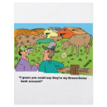 FARMING CARTOON HUMOR ABOUT BROWN SWISS CATTLE CUSTOM FLYER