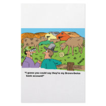 FARMING CARTOON HUMOR ABOUT BROWN SWISS CATTLE stationery by agriculture_gifts FARMING CARTOON HUMOR ABOUT BROWN SWISS CATTLE stationery