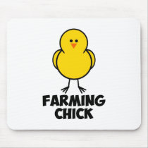 Farming Chick mousepads