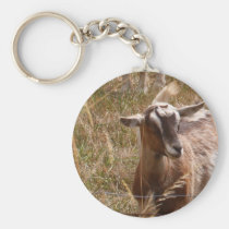 Farming goats keychains