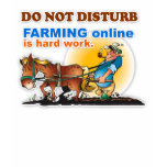 "Farming Online is Hard Work" Ladies Tee