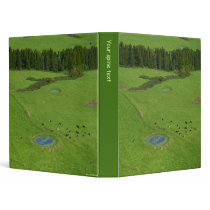 Farmland in Azores islands 3 Ring Binder