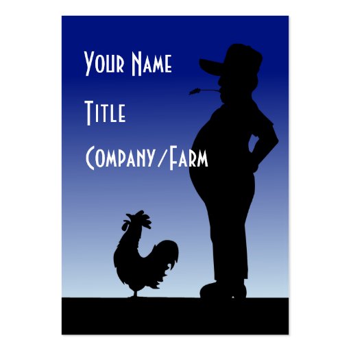 Farmland Mornin' Business Card Template (front side)