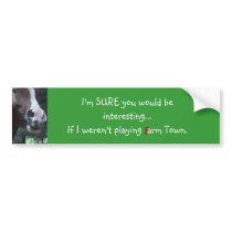 FarmTown Bumper Sticker bumper stickers