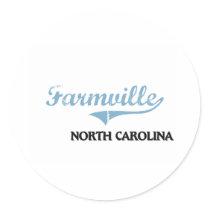 Farmville North Carolina City Classic Sticker