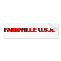 FARMVILLE U.S.A. BUMPER STICKER