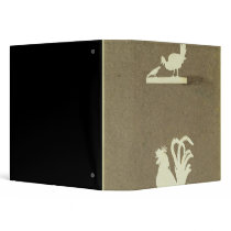 Farmyard birds vinyl binders