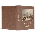 Farmyard in Winter 3 Ring Binder