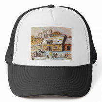 FARMYARD IN WINTER hats by sword42 FARMYARD IN WINTER hats