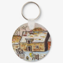 FARMYARD IN WINTER keychains by sword42 FARMYARD IN WINTER keychains