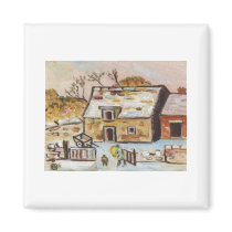 FARMYARD IN WINTER magnets by sword42 FARMYARD IN WINTER magnets