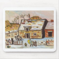 FARMYARD IN WINTER mousepads by sword42 FARMYARD IN WINTER mousepads